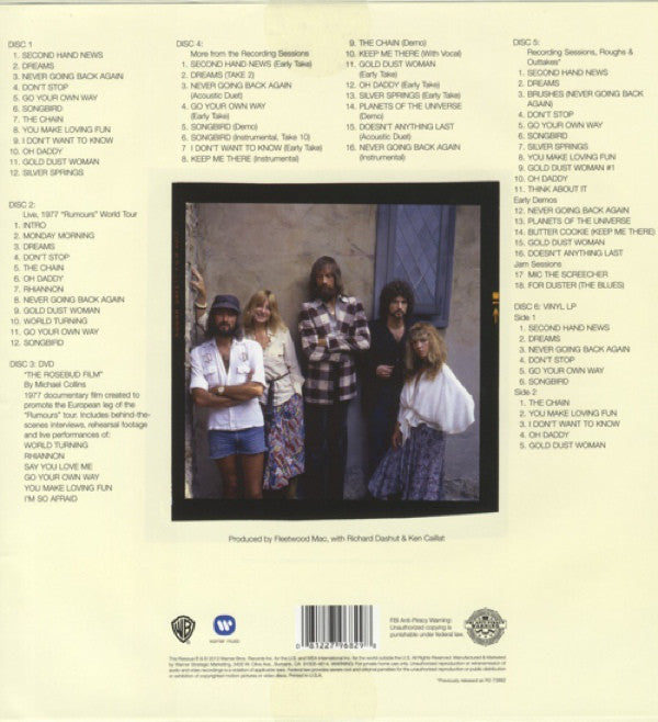 FLEETWOOD MAC – RUMOURS (4CD + DVD + LP BOX SET, DELUXE EDITION, LIMITED EDITION, 35TH ANNIVERSARY EDITION