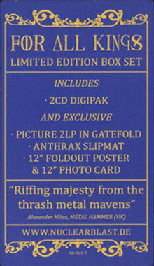 ANTHRAX - FOR ALL KINGS (PICTURE DISC/2CD) BOX SET