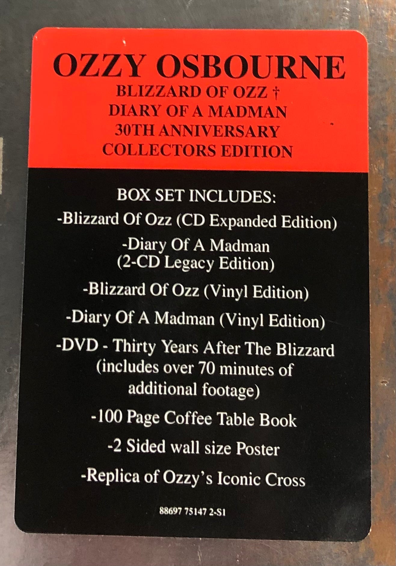 OZZY OSBOURNE – BLIZZARD OF OZZ DIARY OF A MADMAN (COLLECTORS EDITION BOX SET) VINYL